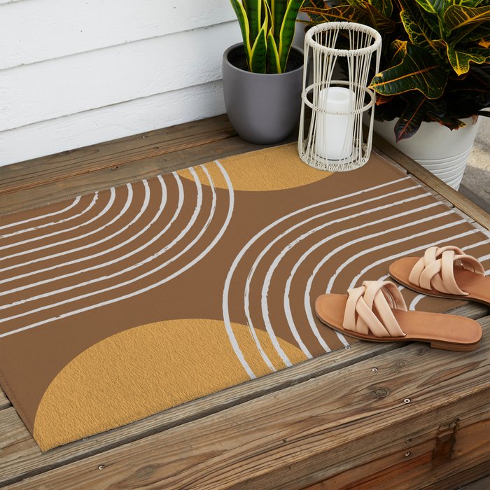 Sun Arch Double - Gold Brown Outdoor Rug Gallery Image 2