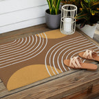 Sun Arch Double - Gold Brown Outdoor Rug Gallery Image 2