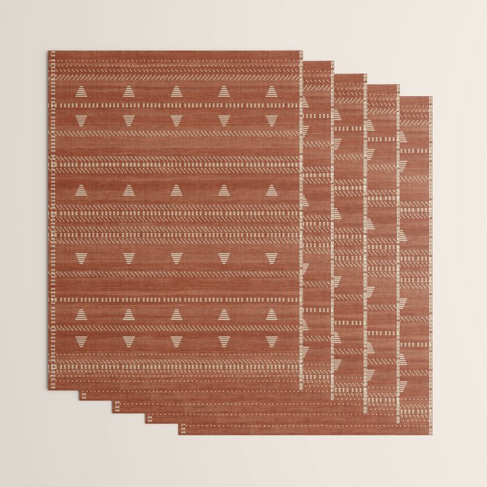 Heddle in Rust Wrapping Paper Gallery Image 3