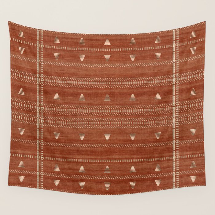 Heddle in Rust Wall Tapestry Gallery Image 4