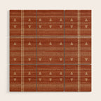 Heddle in Rust Wood Wall Art Gallery Image 1