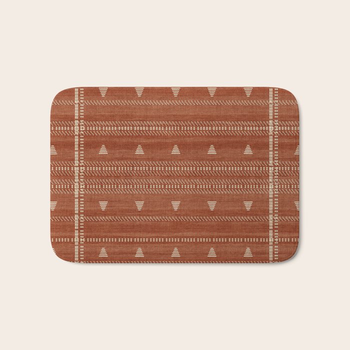 Heddle in Rust Bath Mat Gallery Image 1