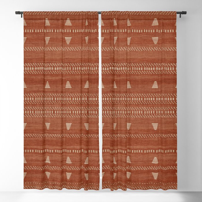 Heddle in Rust Window Curtain Gallery Image 5