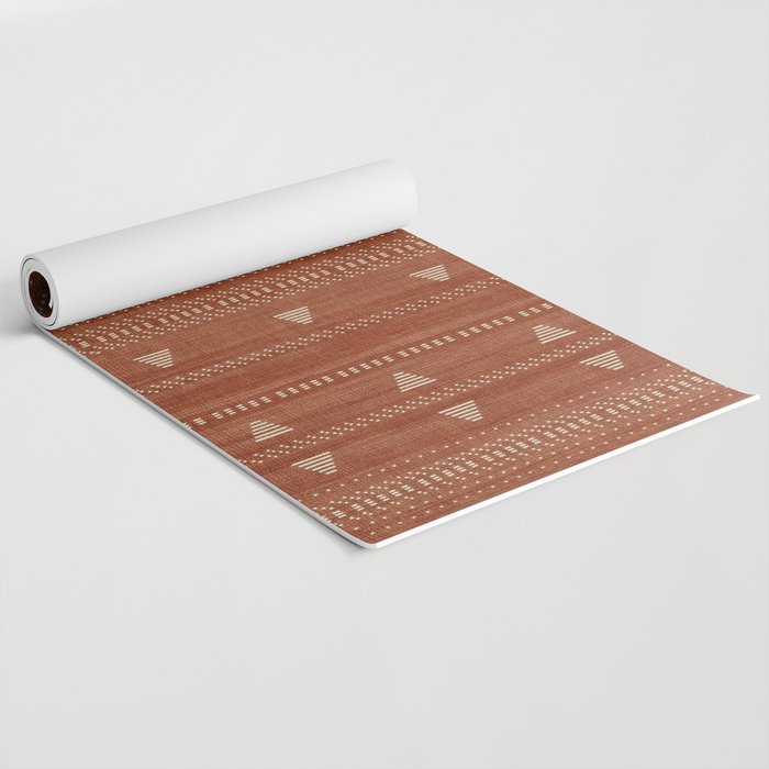 Heddle in Rust Yoga Mat Gallery Image 2