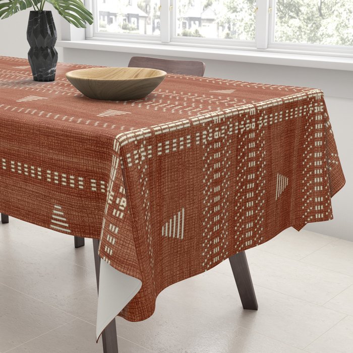 Heddle in Rust Tablecloth Gallery Image 3