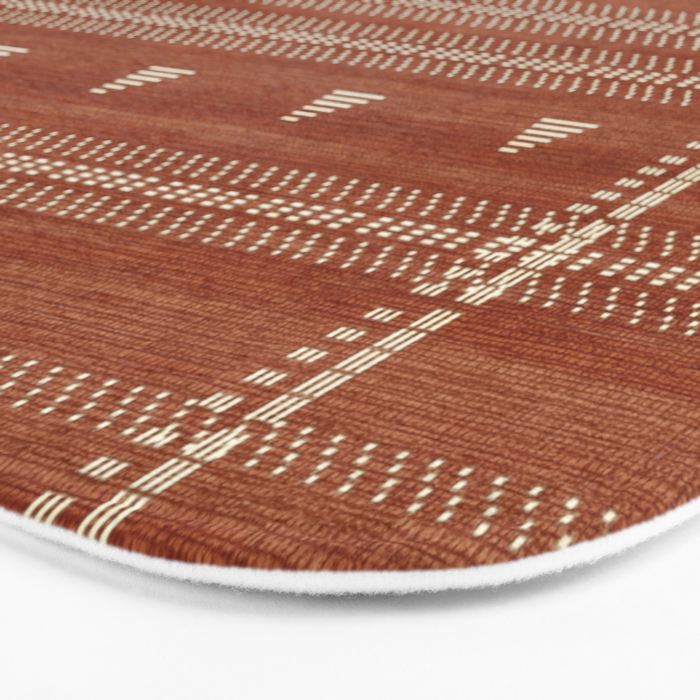 Heddle in Rust Bath Mat Gallery Image 3
