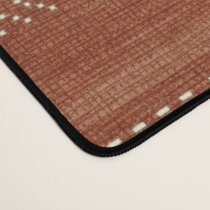 Heddle in Rust Desk Mat Gallery Image 4