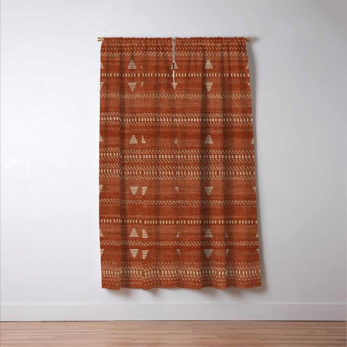 Heddle in Rust Window Curtain Gallery Image 3