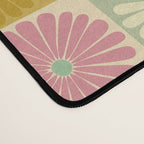 Retro Flowers Check Pattern XVII Desk Mat Gallery Image 4