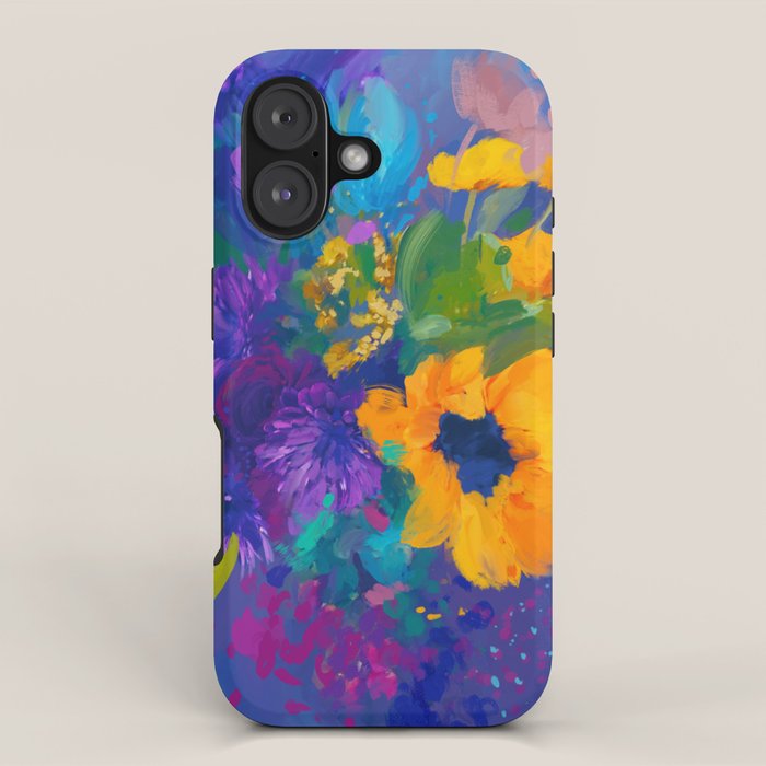 Bouquet In Blue iPhone Case Gallery Image 1