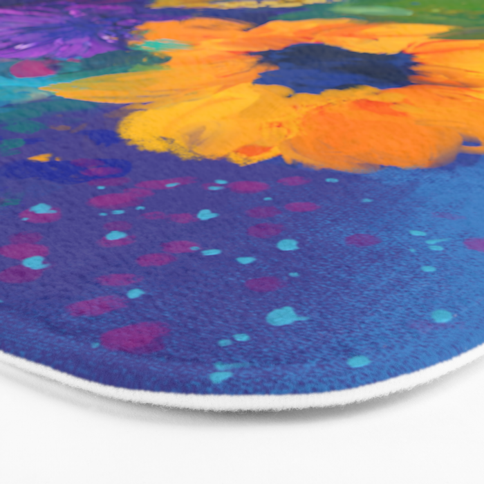 Bouquet In Blue Bath Mat Gallery Image 3