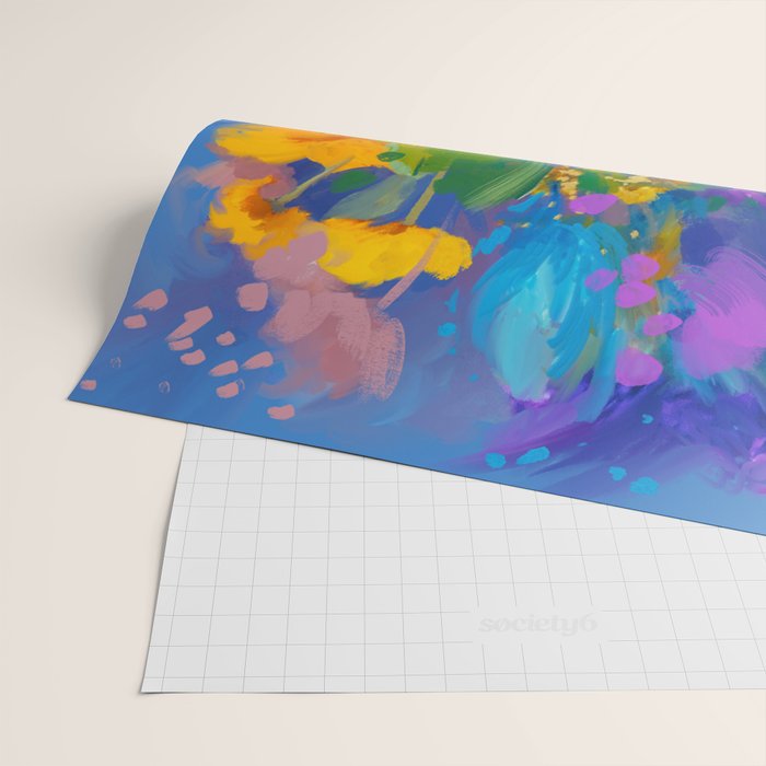 Bouquet In Blue Wrapping Paper Gallery Image 2