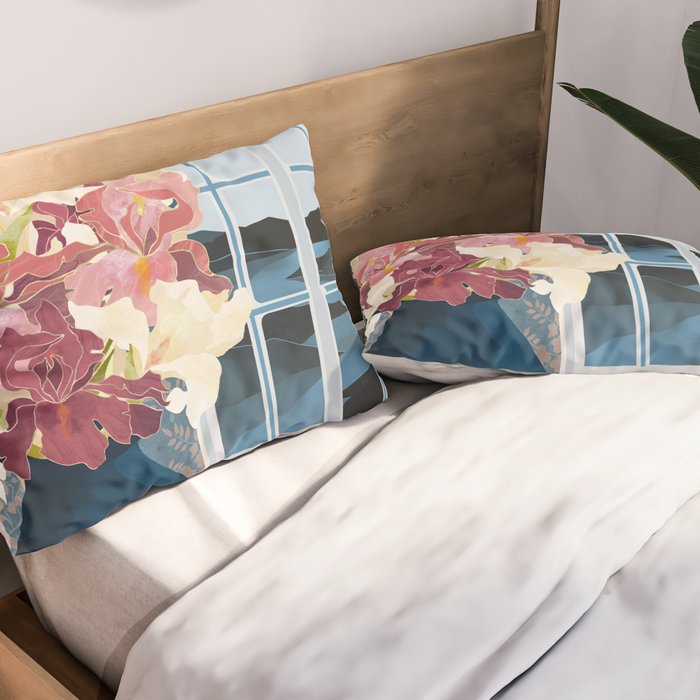 Cottage Iris View Pillow Sham Gallery Image 2