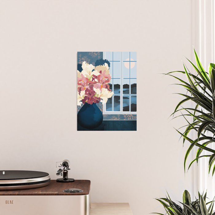 Cottage Iris View Poster Gallery Image 2