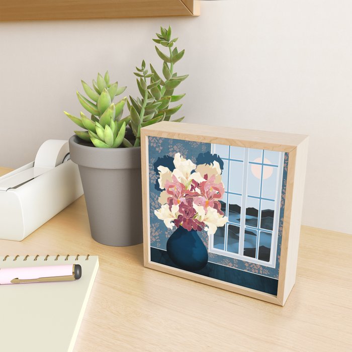 Cottage Iris View Mini Art Print Gallery Image 2