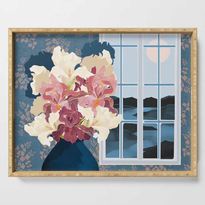 Cottage Iris View Serving Tray Gallery Image 1