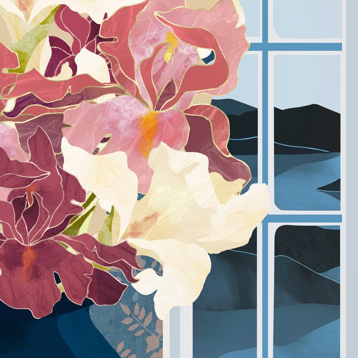 Cottage Iris View Coffee Mug Gallery Image 2