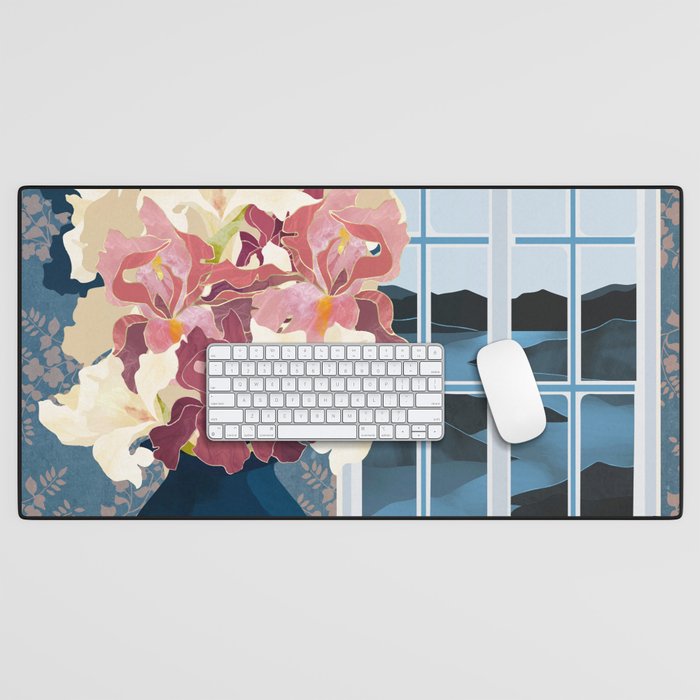 Cottage Iris View Desk Mat Gallery Image 1