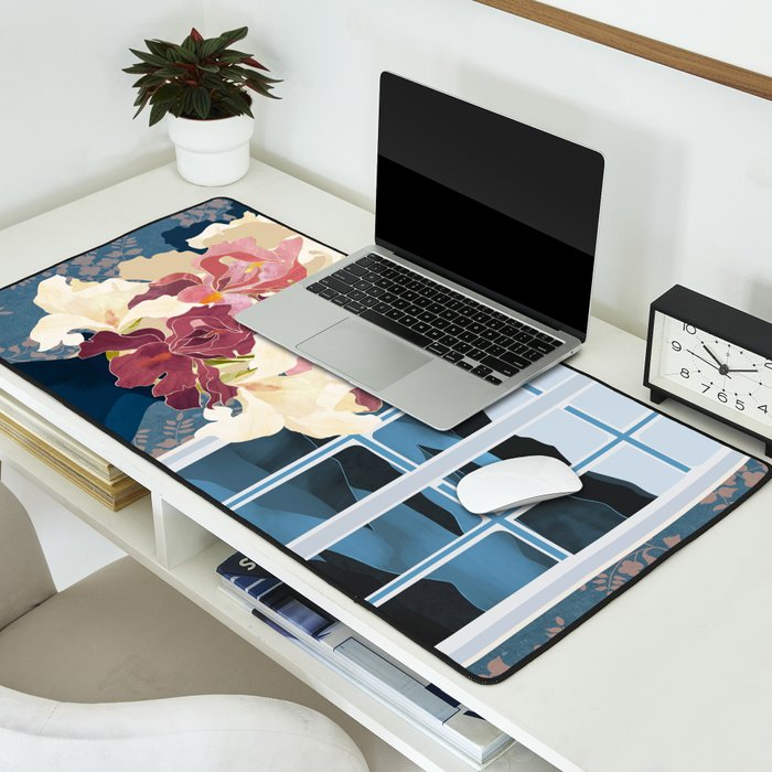 Cottage Iris View Desk Mat Gallery Image 2