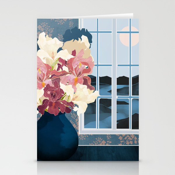 Cottage Iris View Stationery Card Gallery Image 2