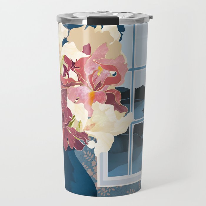 Cottage Iris View Travel Mug Gallery Image 1