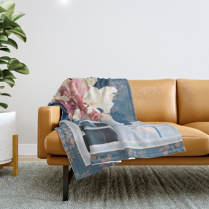 Cottage Iris View Throw Blanket Gallery Image 1