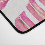 Watercolor Palm Leaves - Bright Pink Desk Mat Gallery Image 4