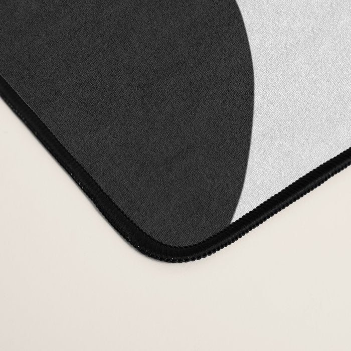 Abstract black and white organic nature art pattern Desk Mat Gallery Image 4