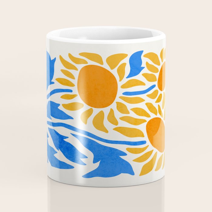FOLIAGE 002: Sunflower | Flower Market Coffee Mug Gallery Image 4