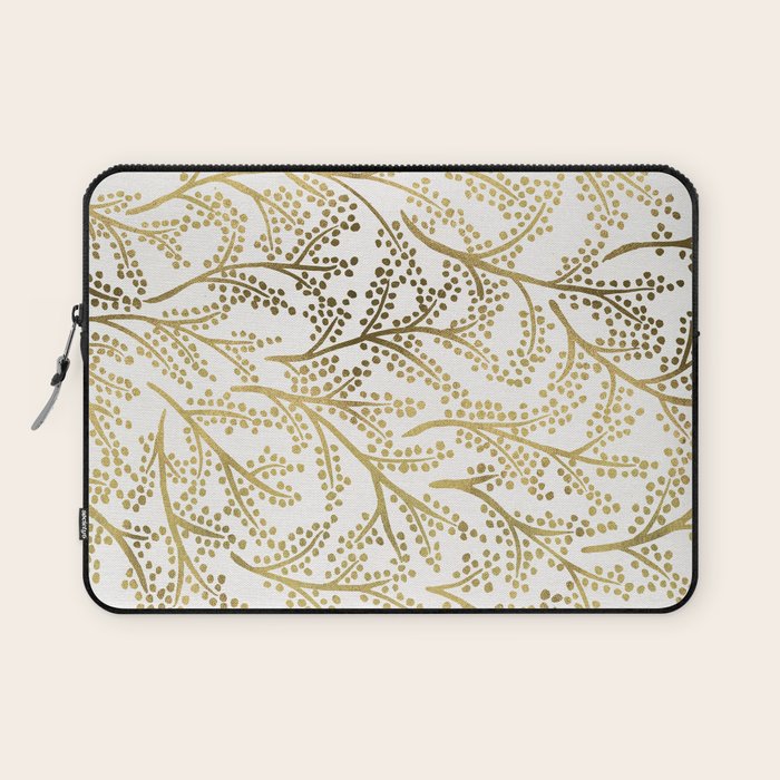 Gold Branches Laptop Sleeve Gallery Image 1