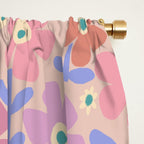 70s Retro Floral vibe Window Curtain Gallery Image 2