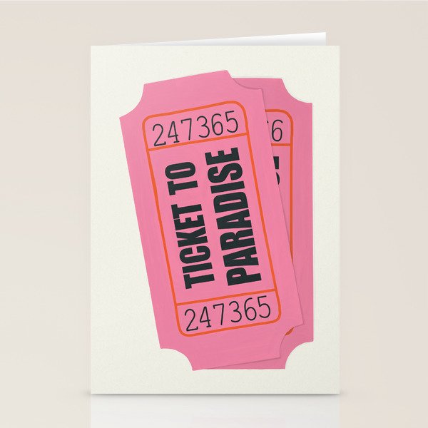 Two Tickets To Paradise Stationery Card Gallery Image 2