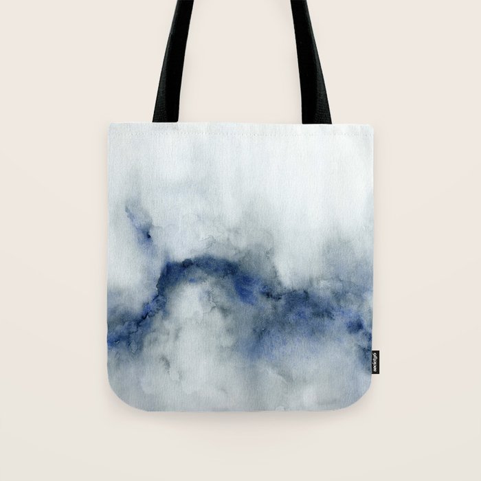 Indigo Abstract Painting | No.3 Tote Bag Gallery Image 1
