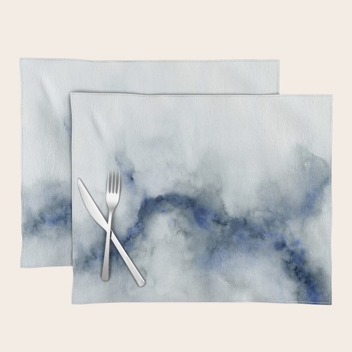 Indigo Abstract Painting | No.3 Placemat Gallery Image 1