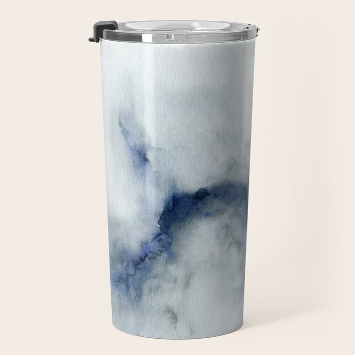 Indigo Abstract Painting | No.3 Travel Mug Gallery Image 3