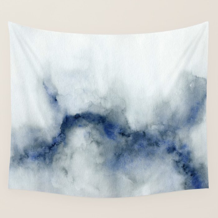 Indigo Abstract Painting | No.3 Wall Tapestry Gallery Image 4