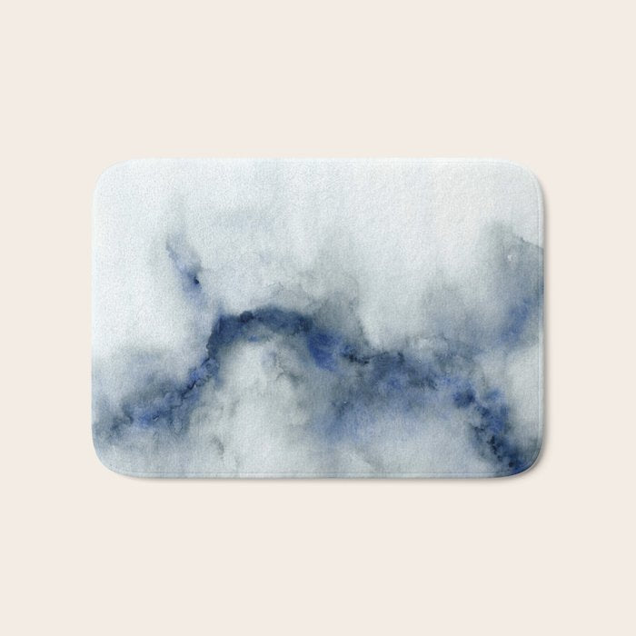 Indigo Abstract Painting | No.3 Bath Mat Gallery Image 1