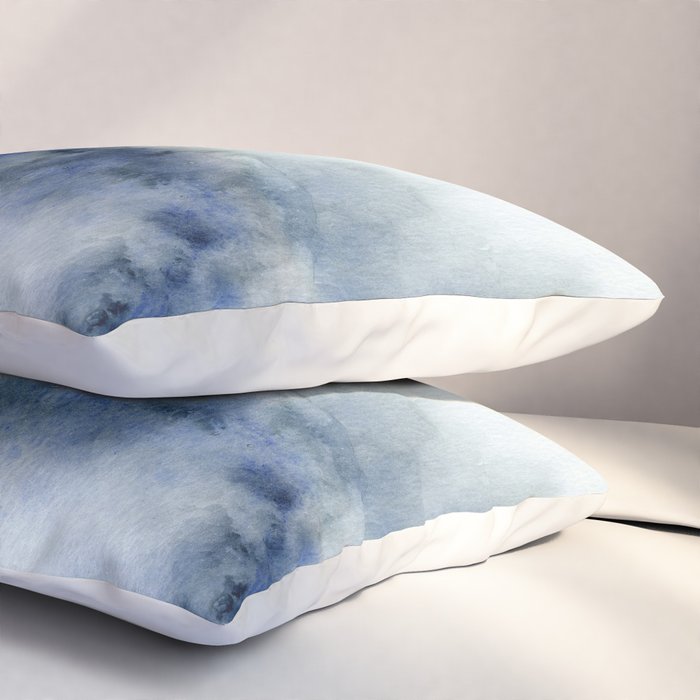 Indigo Abstract Painting | No.3 Pillow Sham Gallery Image 3