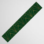 Art Deco in Emerald Green - Large Scale Table Runner Gallery Image 3
