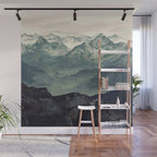 Mountain Fog Wall Mural Gallery Image 1