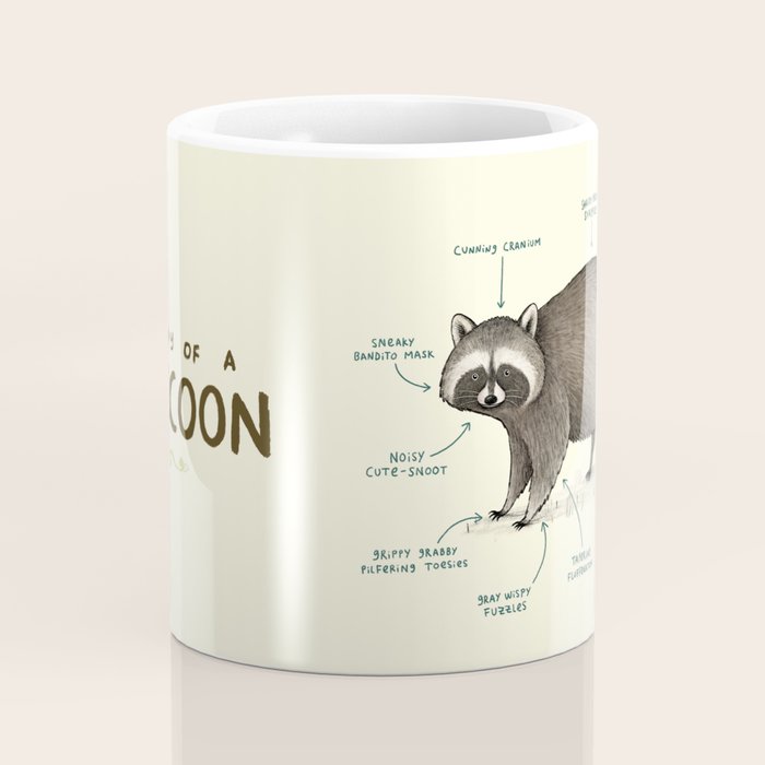 Anatomy of a Raccoon Coffee Mug Gallery Image 4