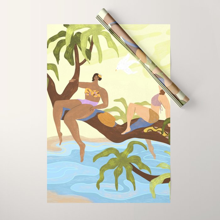 Sharing a Tree Wrapping Paper Gallery Image 1