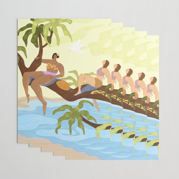 Sharing a Tree Wrapping Paper Gallery Image 3
