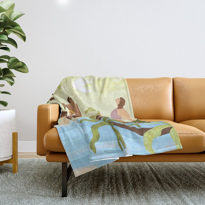 Sharing a Tree Throw Blanket Gallery Image 1