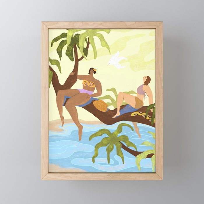 Sharing a Tree Mini Art Print Gallery Image 1