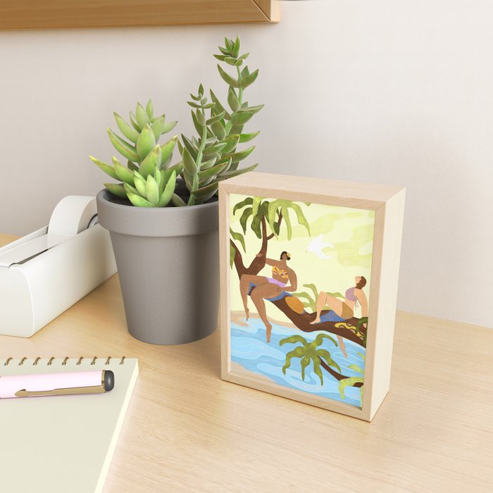 Sharing a Tree Mini Art Print Gallery Image 2