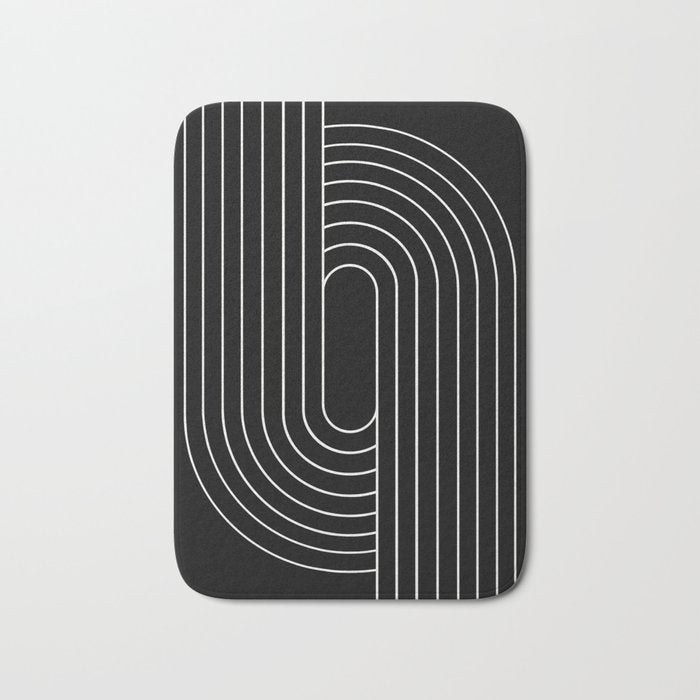 Oval Lines Abstract XIII Bath Mat Gallery Image 1