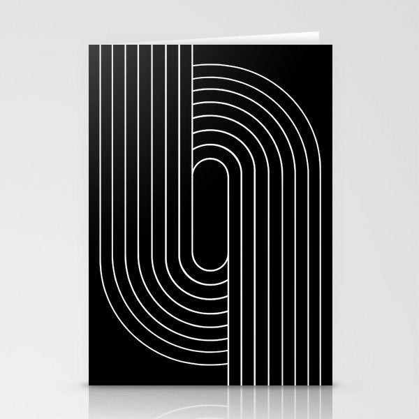 Oval Lines Abstract XIII Stationery Card Gallery Image 2