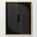 Oval Lines Abstract XIII Serving Tray Gallery Image 1