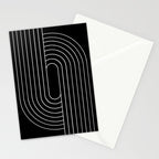 Oval Lines Abstract XIII Stationery Card Gallery Image 2
